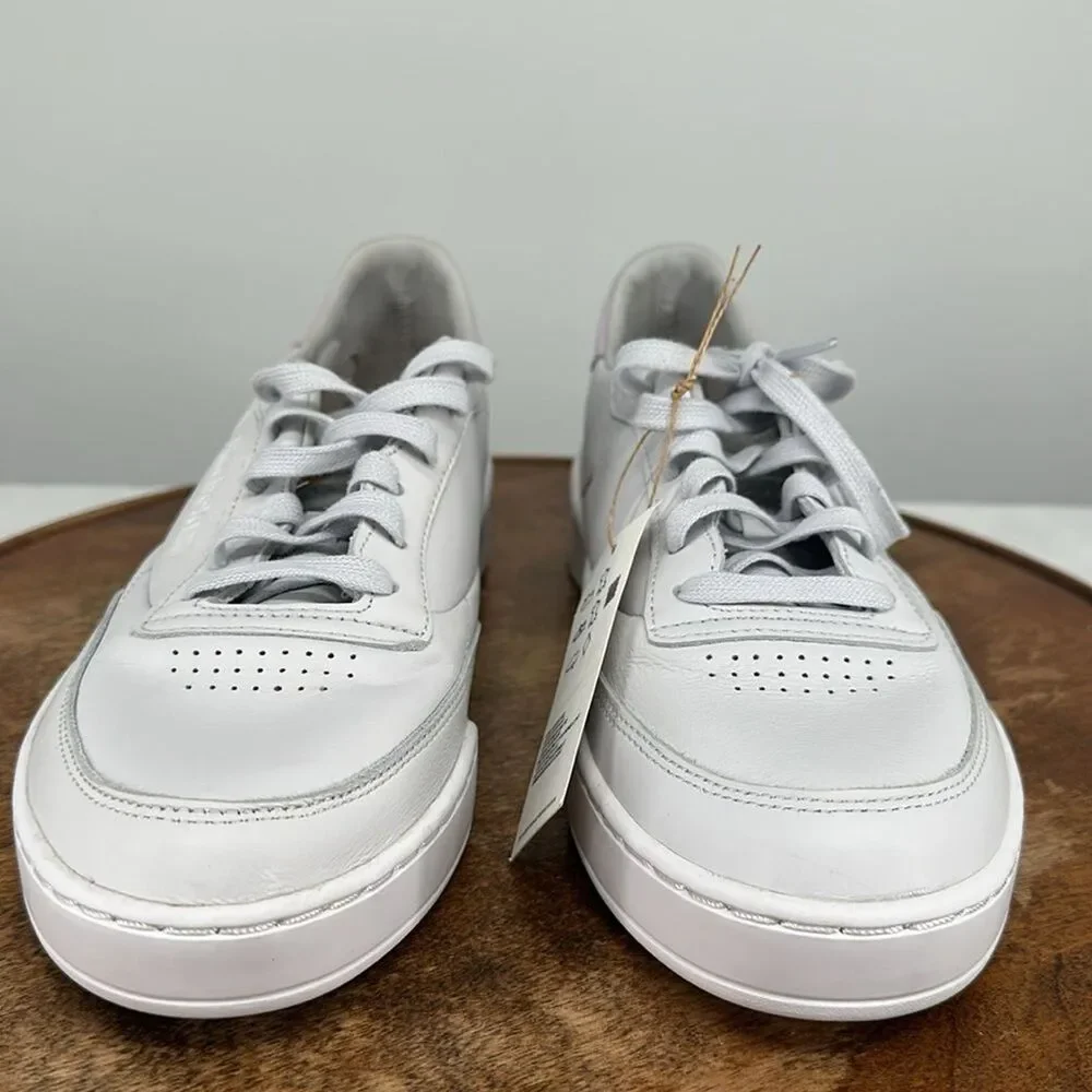 Reebok Shoes W 10.5 Club C Clean White Pink Tennis Pickleball Court Sneakers 80s